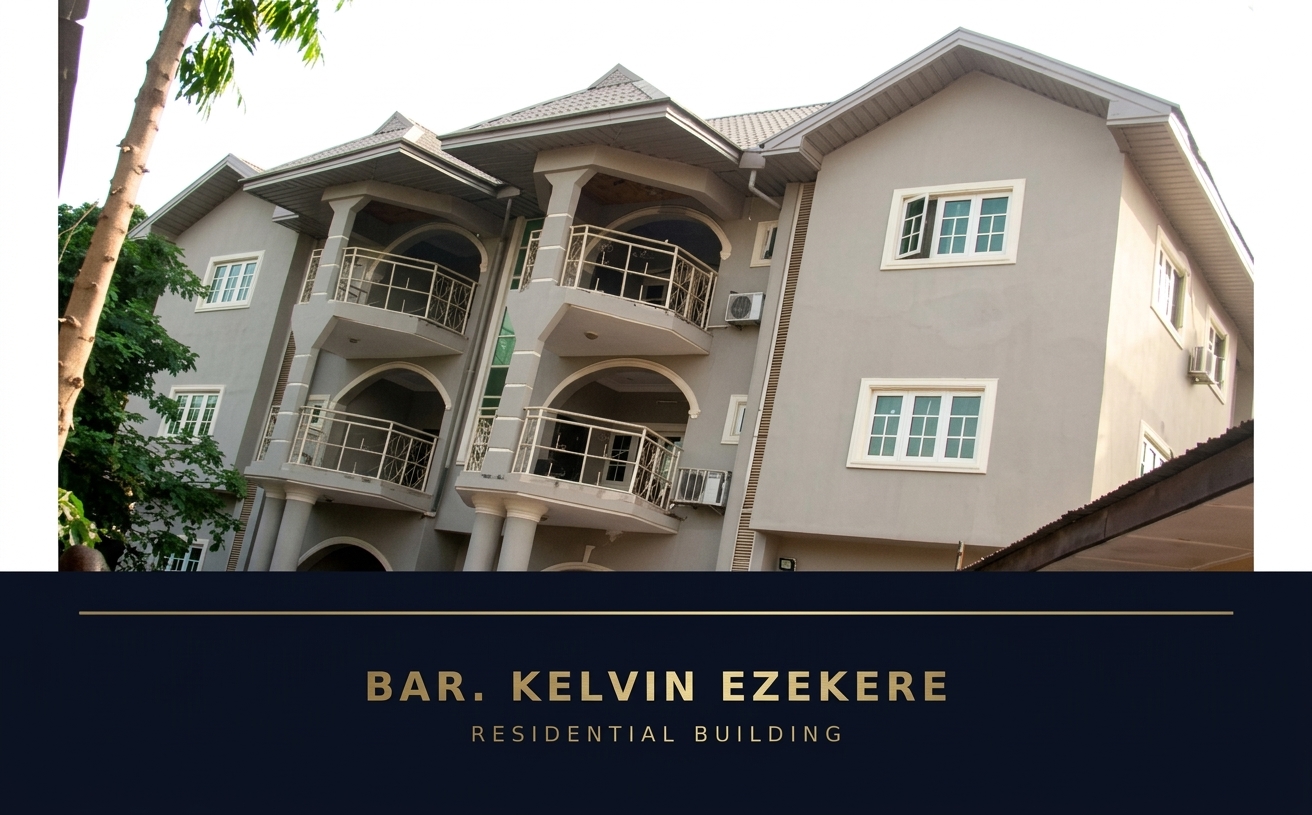 Bar. Kelvin Ezekere Residential building